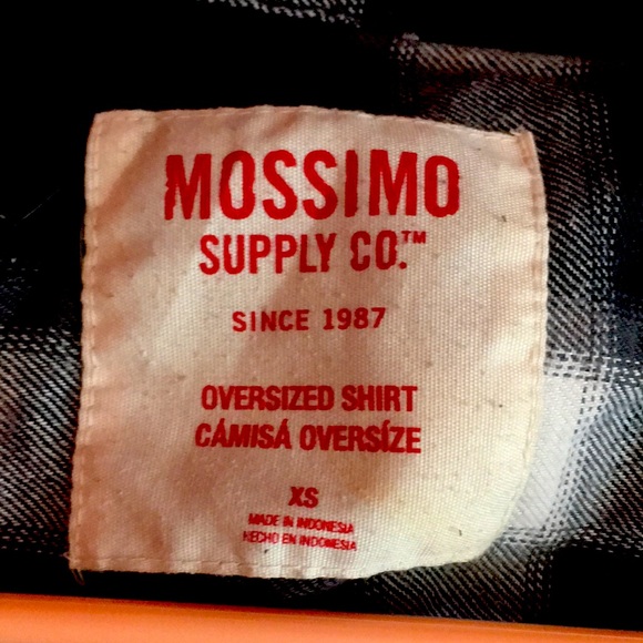 black, gray, and white flannel - Picture 3 of 4